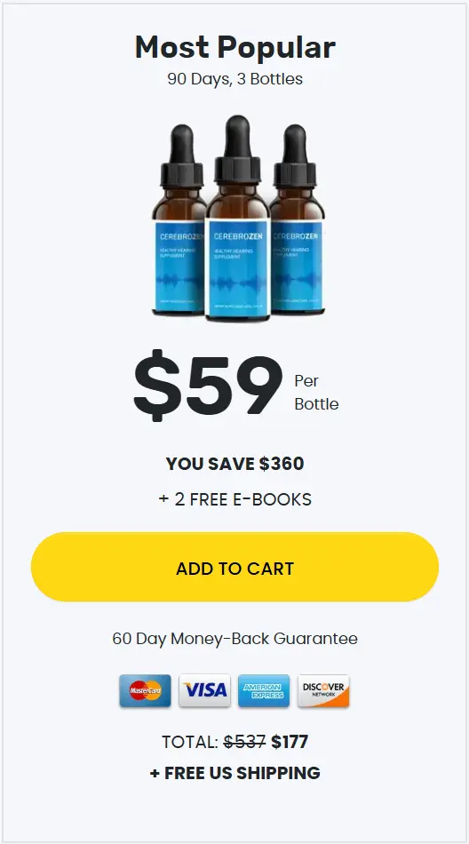 Cerebrozen buy 3 Bottle